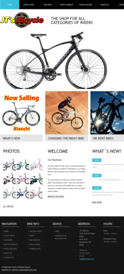 JT's Bicycle Homepage Portfolio